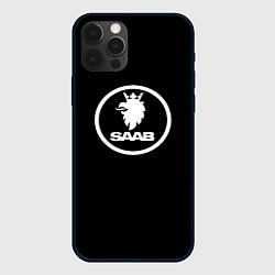 Чехол iPhone 12 Pro Saab avto logo