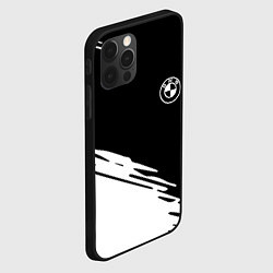 Чехол для iPhone 12 Pro BMW краски спорт текстура, цвет: 3D-черный — фото 2