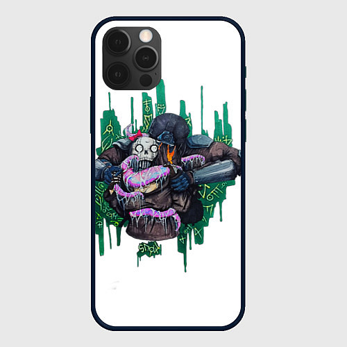 Чехол iPhone 12 Pro Кёниг и Гоуст / 3D-Черный – фото 1