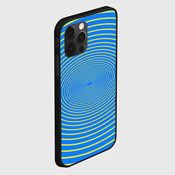 Чехол для iPhone 12 Pro Трансформация овала, цвет: 3D-черный — фото 2