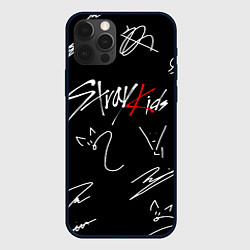 Чехол iPhone 12 Pro Stray kids автографы лого