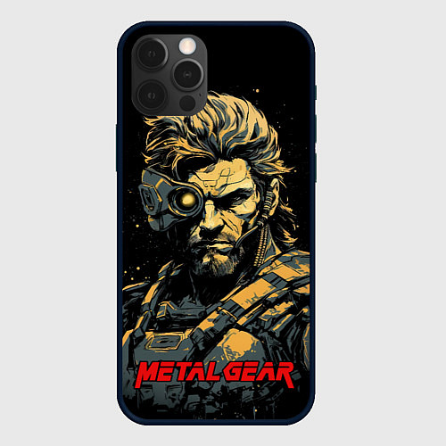 Чехол iPhone 12 Pro Веном Снейк Metal gear game / 3D-Черный – фото 1