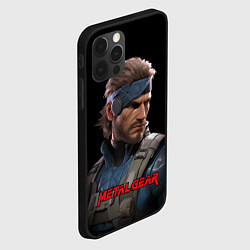 Чехол для iPhone 12 Pro Веном Снейк из игры Metal gear, цвет: 3D-черный — фото 2