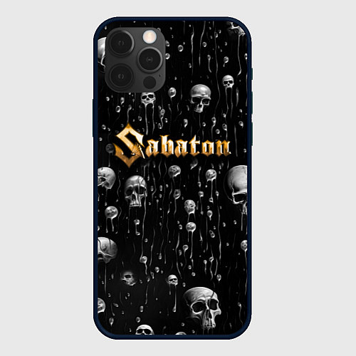 Чехол iPhone 12 Pro Sabaton - rock / 3D-Черный – фото 1