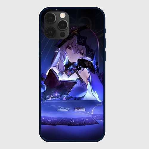 Чехол iPhone 12 Pro Honkai Star Rail Black Swan / 3D-Черный – фото 1