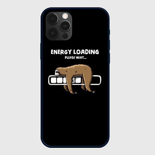 Чехол iPhone 12 Pro Energy loading - please wait / 3D-Черный – фото 1