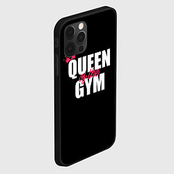 Чехол для iPhone 12 Pro Queen of the gym - crown, цвет: 3D-черный — фото 2