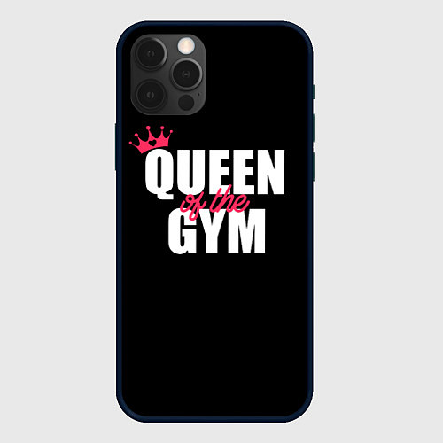 Чехол iPhone 12 Pro Queen of the gym - crown / 3D-Черный – фото 1