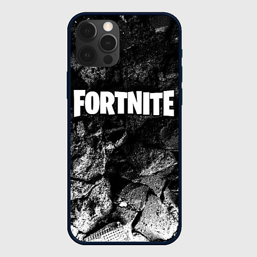 Чехол iPhone 12 Pro Fortnite black graphite / 3D-Черный – фото 1