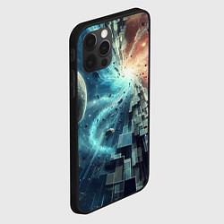 Чехол для iPhone 12 Pro Рождение новой планеты - неоновое свечение, цвет: 3D-черный — фото 2