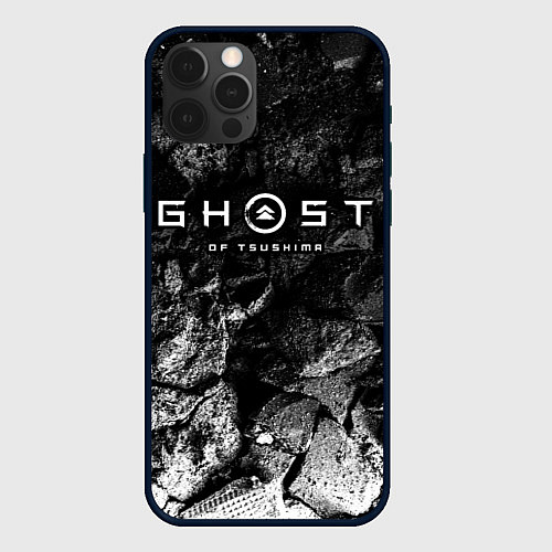 Чехол iPhone 12 Pro Ghost of Tsushima black graphite / 3D-Черный – фото 1