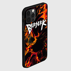 Чехол для iPhone 12 Pro Berserk red lava, цвет: 3D-черный — фото 2