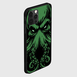 Чехол для iPhone 12 Pro Ктулху иллюстрация, цвет: 3D-черный — фото 2