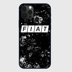 Чехол для iPhone 12 Pro Fiat black ice, цвет: 3D-черный