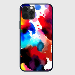 Чехол iPhone 12 Pro Абстрактная акварельная композиция