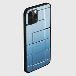 Чехол для iPhone 12 Pro Текстура кубы выпуклые, цвет: 3D-черный — фото 2