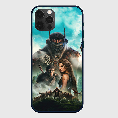 Чехол iPhone 12 Pro Постер планета обезьян / 3D-Черный – фото 1
