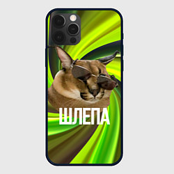 Чехол для iPhone 12 Pro Шлепа в очках, цвет: 3D-черный