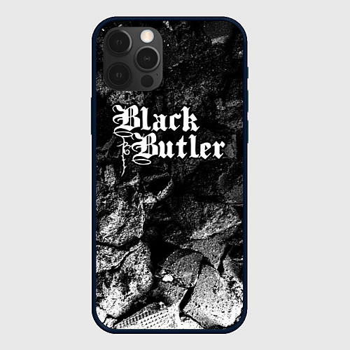 Чехол iPhone 12 Pro Black Butler black graphite / 3D-Черный – фото 1