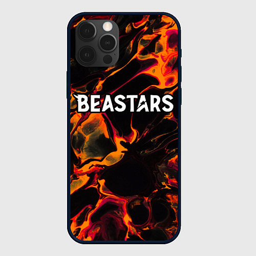 Чехол iPhone 12 Pro Beastars red lava / 3D-Черный – фото 1