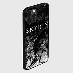 Чехол для iPhone 12 Pro Skyrim black graphite, цвет: 3D-черный — фото 2