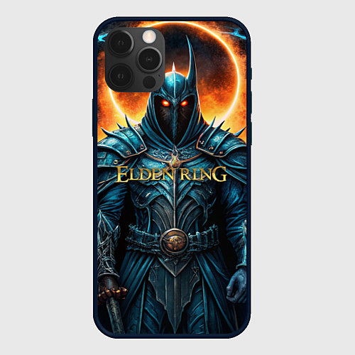 Чехол iPhone 12 Pro Elden Ring рыцарь в черном / 3D-Черный – фото 1
