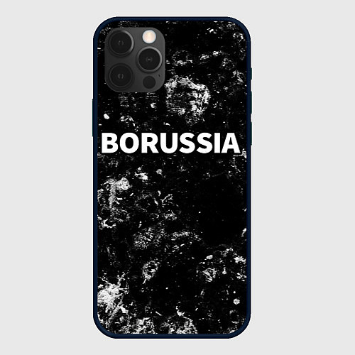 Чехол iPhone 12 Pro Borussia black ice / 3D-Черный – фото 1