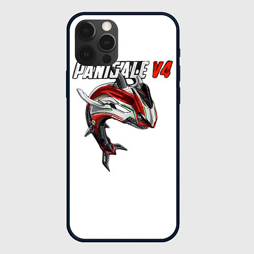 Чехол iPhone 12 Pro Ducati Panigale V4 shark / 3D-Черный – фото 1