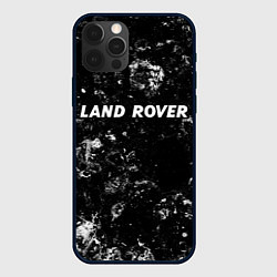 Чехол для iPhone 12 Pro Land Rover black ice, цвет: 3D-черный