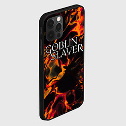 Чехол для iPhone 12 Pro Goblin Slayer red lava, цвет: 3D-черный — фото 2