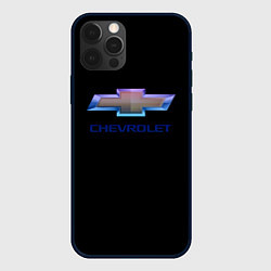 Чехол iPhone 12 Pro Chevrolet logo neon