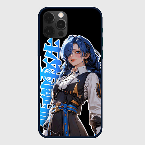 Чехол iPhone 12 Pro Mushoku Tensei - Рокси тян / 3D-Черный – фото 1