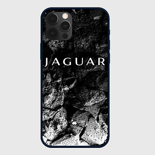 Чехол iPhone 12 Pro Jaguar black graphite / 3D-Черный – фото 1