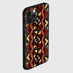 Чехол для iPhone 12 Pro Африканский мавританский орнамент, цвет: 3D-черный — фото 2