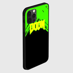 Чехол для iPhone 12 Pro Doom кислотное лого, цвет: 3D-черный — фото 2