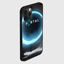 Чехол для iPhone 12 Pro Portal logo game, цвет: 3D-черный — фото 2