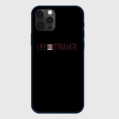 Чехол iPhone 12 Pro Life is strange logo / 3D-Черный – фото 1