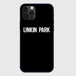 Чехол для iPhone 12 Pro Linkin park rock white, цвет: 3D-черный