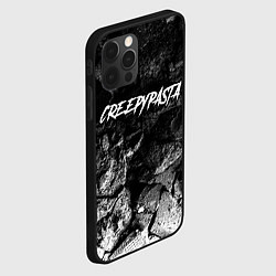 Чехол для iPhone 12 Pro CreepyPasta black graphite, цвет: 3D-черный — фото 2
