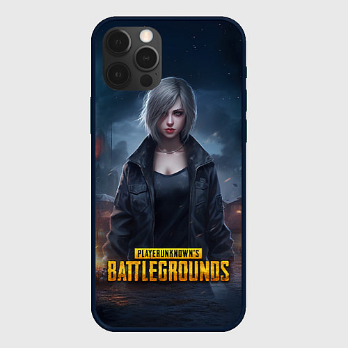 Чехол iPhone 12 Pro PUBG game wallpaper / 3D-Черный – фото 1