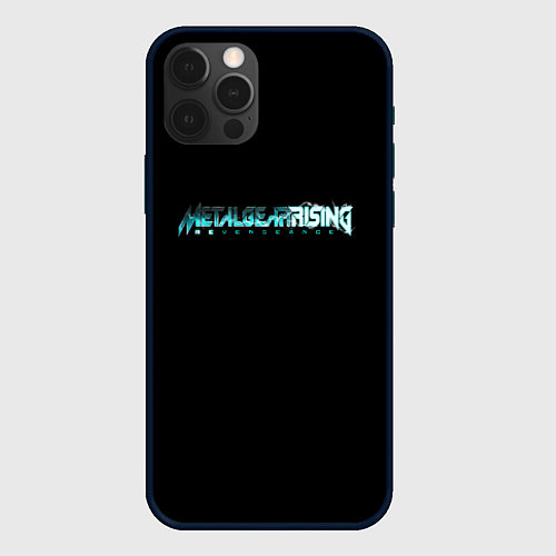 Чехол iPhone 12 Pro Metal gear rising logo / 3D-Черный – фото 1