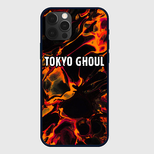 Чехол iPhone 12 Pro Tokyo Ghoul red lava / 3D-Черный – фото 1