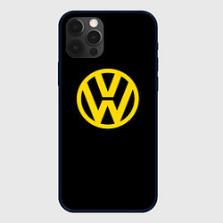 Чехол iPhone 12 Pro Volkswagen logo yellow