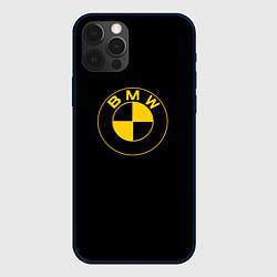 Чехол iPhone 12 Pro BMW logo yellow