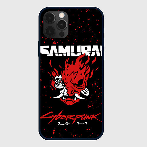 Чехол iPhone 12 Pro Cyberpunk 2077 Samurai lego / 3D-Черный – фото 1