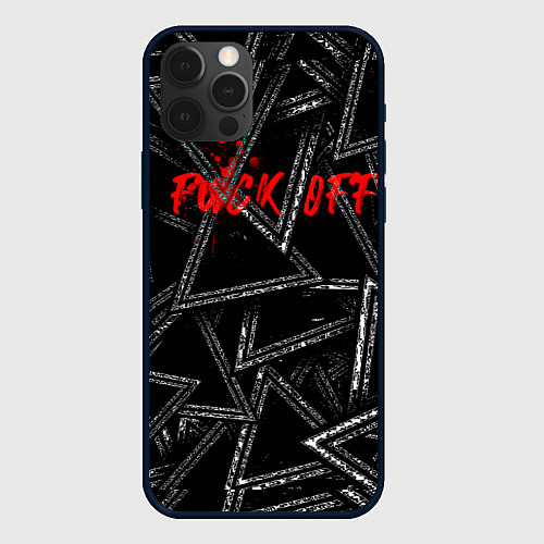 Чехол iPhone 12 Pro F*ck off / 3D-Черный – фото 1