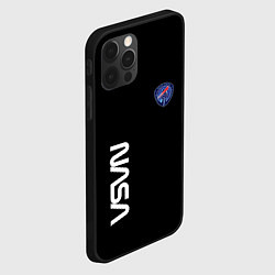 Чехол для iPhone 12 Pro Nasa space steel, цвет: 3D-черный — фото 2