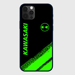 Чехол для iPhone 12 Pro Kawasaki - logo, цвет: 3D-черный