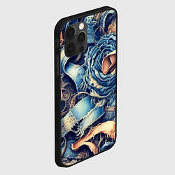 Чехол для iPhone 12 Pro Джинсовая рванина - модный тренд, цвет: 3D-черный — фото 2