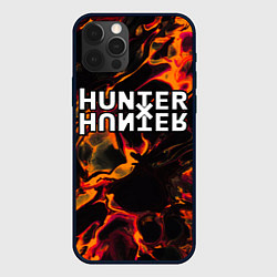 Чехол для iPhone 12 Pro Hunter x Hunter red lava, цвет: 3D-черный